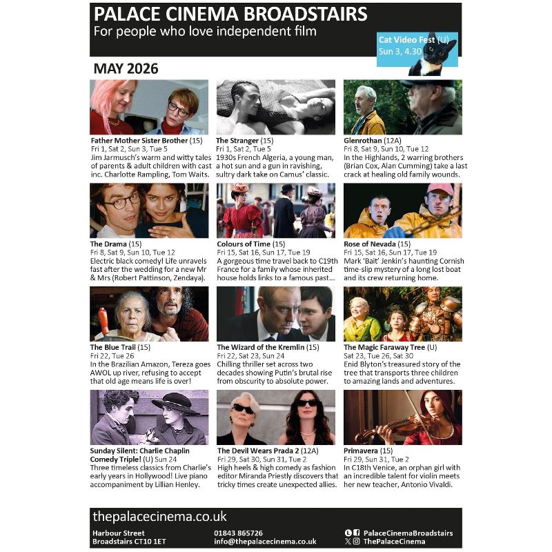 Image representing Films at the Palace Cinema from Broadstairs & St. Peters Chamber of Commerce