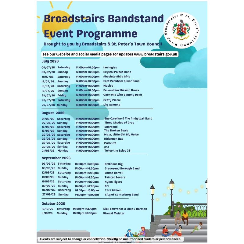 Image representing Music on the Bandstand from Broadstairs & St. Peters Chamber of Commerce